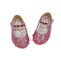 Daeful Kids Haljine cipele Udobne cipele Angles Mary Jane School Scratling Casual Glitter Princess cipele ružičasta 8C