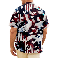 Četvrto juli Ispisuje Havajske košulje za muškarce, Dnevni džep za neovisnost u prsima Ležerne prilike
