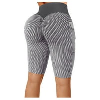 Žene Stretch biciklističke kratke hlače kratke mini kratke hlače visokog struka Teretane Sportske joge
