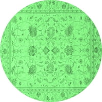 Ahgly Company u zatvorenom okruglu Oriental Emerald Zelene tradicionalne prostirke, 8 'Round