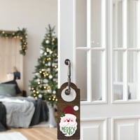 Božićni ukrasi za božićne drvene doorkon ukras set santa claus snjegovića čarapa za odmor dekor ručke