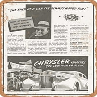 Metalni znak - Chrysler Royal Vintage ad - Vintage Rusty Look
