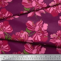 Soimoi Satin svilene tkanine točke i cvjetne umjetničke tkanine otisci sa dvorištem širom