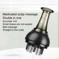 Huanledash aplikator za vlasište 1-5ml Kapacitet vidljivog bin masaža za rast za kosu serum za masažu ulja za masažu za kosu