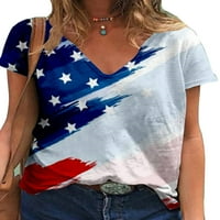 Ženska majica za neovisnost Četvrta jula u Sjedinjenim Državama zastava je tiskana majica