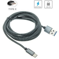 Punjač Cord Type-C 10FT USB kabl za LG Stylo - [Power Wire USB-C dugi pletenica]