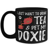 Doxie Lover Lover Čaj pijanki šalica za kavu Jazavčar pas mama poklon