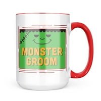 Božićni kolačić Tin Canster Groom Halloween Frankenstein Poklon za ljubitelje čaja za kavu