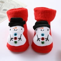 Rovga božićne čarape padaju neklizajuće čarape Pamučna odjeća sa hvataljnim gumom, životinjskim printom