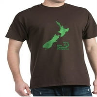 Cafepress - novozelandska karta tamna majica - pamučna majica