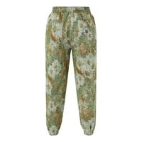 B91XZ Muške posteljine hlače labavi mens japanski retro trend plus veličine vezene boje podudaranje