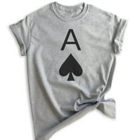 Majica Ace of Spades, unise ženska muška majica, slatka ace majica, majica za karte, majica poker, heather