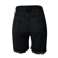 Neispravne pantalone Jean Jeans Politerane ženske kratke hlače povremene ženske traperice ženske dizajnerske