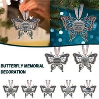 Creative Hollow Butterfly Privjesak Creative šuplje rezbarenje Izvrsni memorijalni privjesak za božićne