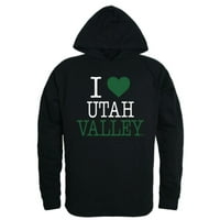 Love Uvu Utah Valley University Wolverines Hoodie Duks Heather Grey X-Veliki