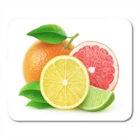 Mi Citrus voće limun lime ružičastog grejpa i narančaste kliping staze kriice mousepad jastuk za miš
