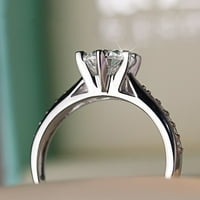 Poklon circon prsten sa punim dijamantnim ženskim prstenom modnim temperamentom dijamantnim nakitom
