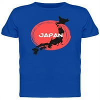 Grunge Japan Map & Red Sun Flag majica Muškarci -Mage by Shutterstock, Muško X-Veliki