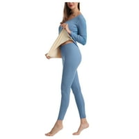 Outfmvch ženske pidžame setovi ženske termalne donje rublje rastezanje i hlače postavljene donje rublje