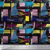 Soimoi Japan Crepe Satin Tkaninski patchwork Color blok Dekor tkanina Široka