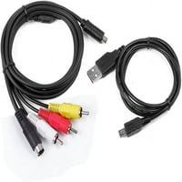 Yustda AV A V TV Video Audio + USB sinkronizirani kabel za Sony Handycam DCR-S e kamkorder