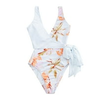 Kupaći za žene plus veličine Visoki struk Ženski jednodijelni kupaći kostim Žene Spremljeni cvjetni
