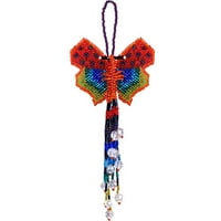 Rainbow Leptir Viseći figurinski ukras Češka staklena zrnca rub rep za rep - ručno izrađeni pokloni