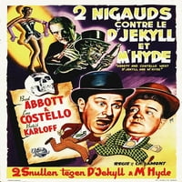 Abbott i Costello - Francuski - Dr Jekyll i MR Hyde Poster Print Hollywood Photo Archive Hollywood Photo