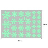 Listovi Glitter Paflake prozor Claning naljepnice Božićne staklene naljepnice za Xmas Holiday Zimski ukras
