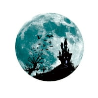 Halloween Svjetlosni zidni naljepnica šišmirnica vještica za dvorci mjesec samoljepljivi za zidni prozor