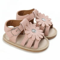 DMQupv djevojke ljetne cipele sandale cipele djevojke hodaju ljetni mališani prvi sa cvijećem cipele veličine djevojčica flip flip flip flops sandala ružičasta 13