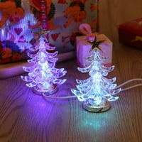 Hemoton užaren božićno stablo LED svjetlo USB noćna svjetlost RGB boja bljesak lagane stolne lampe ukrasna