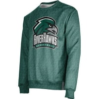 Muška zelena sjeveroistočna država Riverhawks košarkaški naziv DROP CREWNECK pulover dukserica