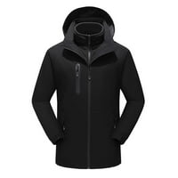 HFYIHGF Grijana jakna za muškarce USB punjivi kaput za grijanje sa kapuljačom Odjeća vanjske zimske