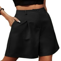 GLONME dame haljine hlače Bermuda radna odjeća visoke struke kratke hlače Žene vrećice mini pantalone