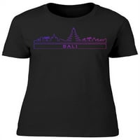 Bali, majica skyline majica -image by shutterstock, ženska velika