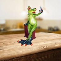 Selfie žaba minijaturna figurica za obrtni obrtni obličari za ormar za polica