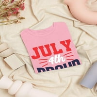 4. jula ponosna američka majica žene -Image by shutterstock, ženska mala