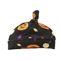 Jedno otvaranje bebe Halloween Bat dugih rukava i bundeve pantalone sa šeširom