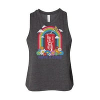 Coca-Cola - Imajte koke Rainbow - Juniori obrezani trkačkim rezervoarom