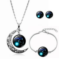 Dan zaljubljenih Dan Pokloni Dqueduo konstelacija Mjesec ogrlica naušnica bracele pokloni za mamu prisutna
