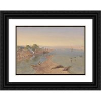 William Simpson Black Ornate Wood Framed Double Matted Museum Art Print pod nazivom - Ganges