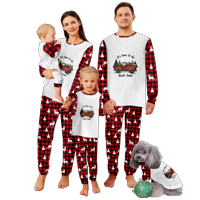 Božićne pidžame za obiteljske klasične Božićne PJ-ove Xmas Božićne pidžame za dječake Djevojke 5- godina
