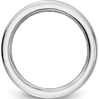 Sterling Silver Rodium-Cannel-Canneal CZ CZ Vječni bend prsten izrađen u Kini QR7176-7