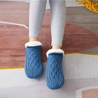 Tkanine i zatvorene toplotne toplotne čarape Papuče za žene za žene Indoor čarape Neklizajuće papuče