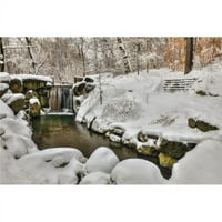 Posteranzi DPI vodopad snijeg u Central Parku Loch - New York City Sjedinjene Američke Države Print