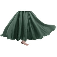 Leuncero Dame Casual Beach Maxi suknja Lood Flowy Midi Vintage High Skirts