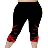 Sexy Dance Women Capris vitke noge joga hlače cvjetne printom Capri gamaše Skinny Work Lowout Pant Gym