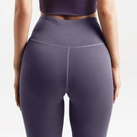 Cethrio joga hlače za žene atletska djeluje sa džepovima ljubičaste hlače veličine xl