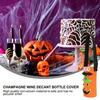 Hemoton Halloween Party boce za vino Dekor prenosivi stilski poklopac boce